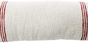 Mud Pie Merry Christmas Long Pillow, White, 11" x 35"