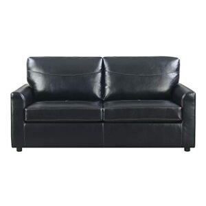wallace & bay lincoln sofabed, full, black