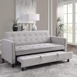 Lexicon Knoxville Convertible Studio Sofa Bed, Dove