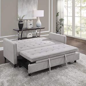 Lexicon Knoxville Convertible Studio Sofa Bed, Dove