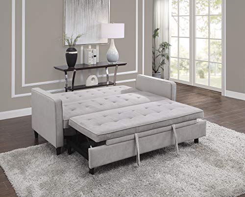 Lexicon Knoxville Convertible Studio Sofa Bed, Dove