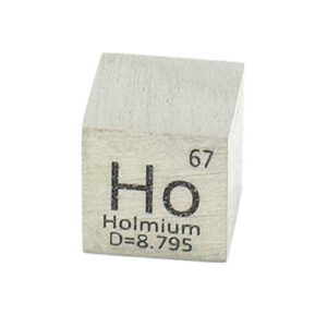 10mm holmium element cube for element collection 0.39" ho density cube periodic table collect diys biz gift