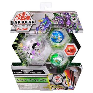 bakugan armored alliance starter pack - diamond howlkor, collectible transforming creatures, for ages 6 & up