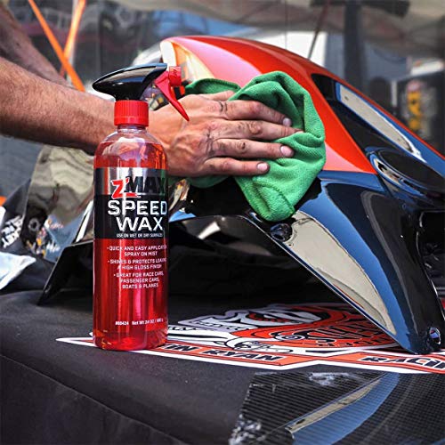 zMAX 58-424 - Speed Wax - Detailing Polish - Quick and Easy Application - Use on Wet or Dry Exterior Surfaces - Shines and Protects with a High Gloss Finish for Cars, Boats or Planes - 24 oz. - 2 pack