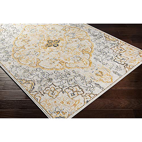 Artistic Weavers Lohena Vintage Medallion Area Rug,5'3" x 7'1",Yellow