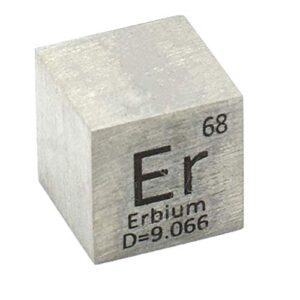 10mm erbium element cube for element collection 0.39" er density cube periodic table collect diys biz gift