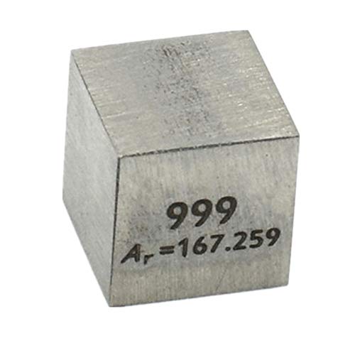 10mm Erbium Element Cube for Element Collection 0.39" Er Density Cube Periodic Table Collect DIYs Biz Gift