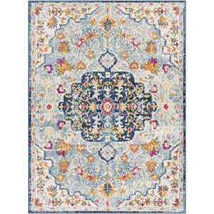 Artistic Weavers Carldale Vintage Medallion Area Rug,7'10" x 10',Light Blue