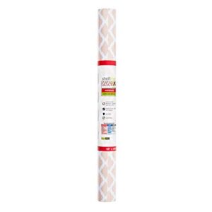 Smart Design Adhesive Shelf Liner - 18 Inch x 120 Feet Total (Set of 6 Rolls) - Drawer Cabinet Paper - Kitchen - Chantilly Blush