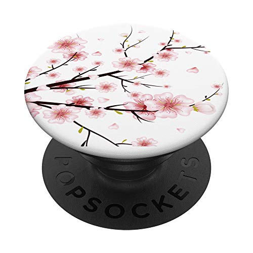 Sakura Cherry Blossom Japan's Pink Flower Girls Gift PopSockets Swappable PopGrip