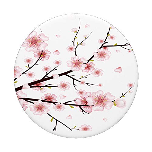 Sakura Cherry Blossom Japan's Pink Flower Girls Gift PopSockets Swappable PopGrip