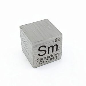 1pcs 10mm samarium element cube for element collection 0.39" sm density cube periodic table collect diys biz gift