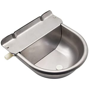 automatic horse waterer upgraded livestock water bowl stainless steel trough for cattle cow pig sheep pet dog