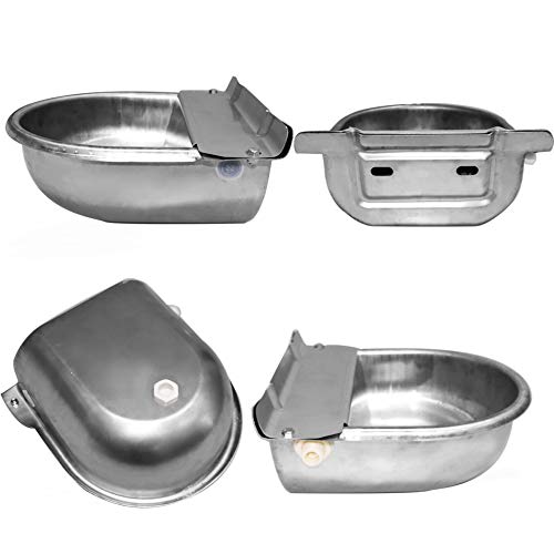 Automatic Horse Waterer Upgraded Livestock Water Bowl Stainless Steel Trough for Cattle Cow Pig Sheep Pet Dog