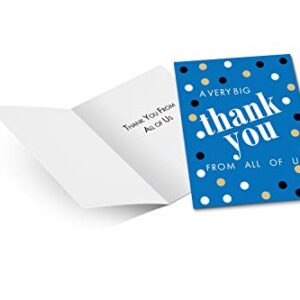 JBH Creations Big Dot Jumbo Thank You Card - Extra Large 9 x 12 with Envelope - Blue