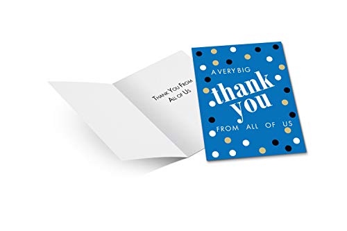 JBH Creations Big Dot Jumbo Thank You Card - Extra Large 9 x 12 with Envelope - Blue