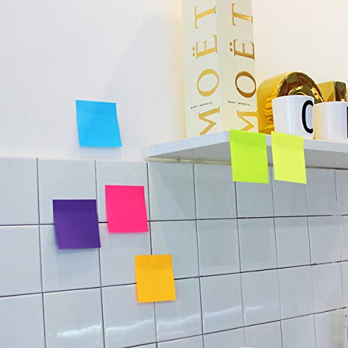 Pop Up Sticky Notes 3x3 Inches,Bright Colors Refills Self-Stick Pads, Easy to Post for Home, Office, Notebook, 8 Pads/Pack