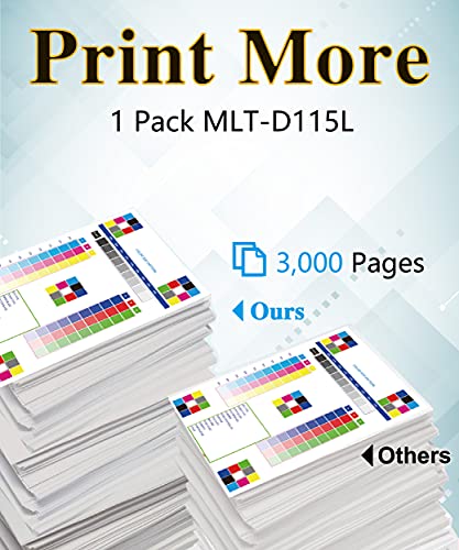 MM MUCH & MORE Compatible Toner Cartridge Replacement for Samsung D115L MLT-D115L 115L MLTD115L to use with Xpress SL-M2620 SL-M2670 SL-M2830DW SL-M2880FW SL-M2820DW SL-M2870FW Printer (1-Pack, Black)