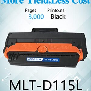 MM MUCH & MORE Compatible Toner Cartridge Replacement for Samsung D115L MLT-D115L 115L MLTD115L to use with Xpress SL-M2620 SL-M2670 SL-M2830DW SL-M2880FW SL-M2820DW SL-M2870FW Printer (1-Pack, Black)