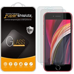 (2 pack) supershieldz anti-glare (matte) screen protector designed for iphone se (2022, 3rd gen) / iphone se (2020, 2nd generation), iphone 8, 7, 6s, 6 (4.7 inch) [tempered glass] anti scratch, bubble free