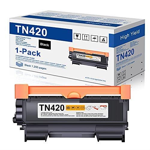 TN-420 TN420 Toner Cartridge (Black) - DOEN 1Pack TN-420 Toner Replacement for TN420 TN-420 to use with HL-2270DW HL-2280DW HL-2230 HL-2240 MFC-7360N MFC-7860DW DCP-7065DN Intellifax 2840 2940 Printer