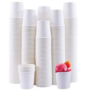 turbo bee 300pack 4oz disposable paper cups,hot/cold beverage drinking cup，small paper cups for bathroom and mouthwash