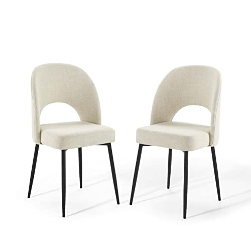 Modway Rouse Dining Chair, Black Beige