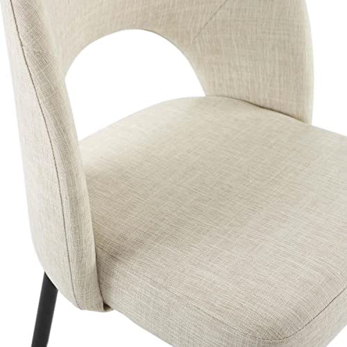 Modway Rouse Dining Chair, Black Beige