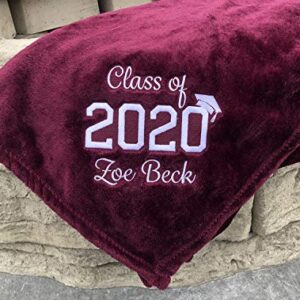 The Crafty Engineer Custom Senior 2023 Gift Sherpa Throw Blanket