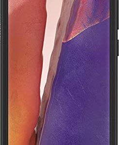 OtterBox Galaxy Note20 5G Symmetry Series Case - BLACK, ultra-sleek, wireless charging compatible, raised edges protect camera & screen