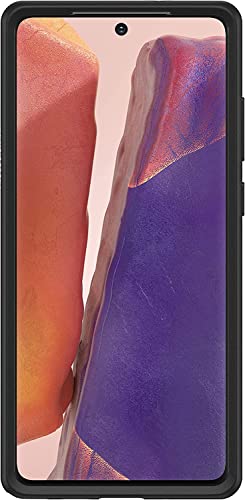 OtterBox Galaxy Note20 5G Symmetry Series Case - BLACK, ultra-sleek, wireless charging compatible, raised edges protect camera & screen