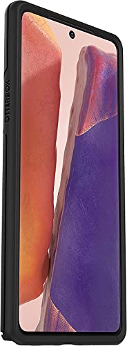 OtterBox Galaxy Note20 5G Symmetry Series Case - BLACK, ultra-sleek, wireless charging compatible, raised edges protect camera & screen