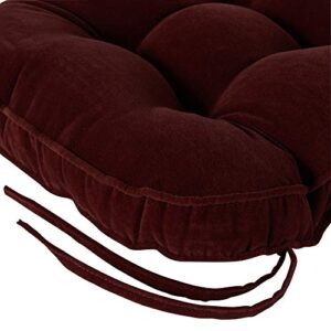 Greendale Home Fashions Hyatt 2-Piece Standard Rocking Chair Cushion Set, Maroon