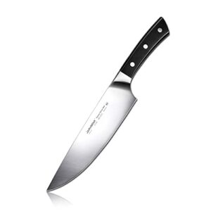 jarvistar 8 inch chef’s knife: professional kitchen knief - ultra sharp high carbon stainless steel forged short bolster - chef knief ergonomic handle for cutting vegetable