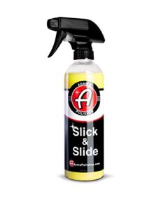 adam’s slick & slide detail spray - hyper slick polymer resin technology car wash spray sealant - car wax top coat quick detailer provides superior gloss, shine, & slickness (16 oz)