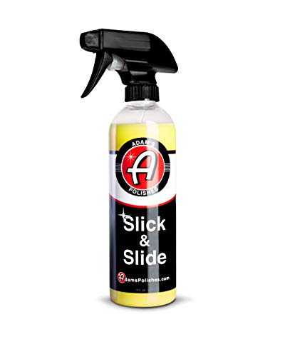 Adam’s Slick & Slide Detail Spray - Hyper Slick Polymer Resin Technology Car Wash Spray Sealant - Car Wax Top Coat Quick Detailer Provides Superior Gloss, Shine, & Slickness (16 Oz)