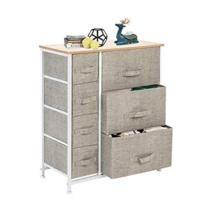 7 drawers dresser non-woven synthetic fabric furniture storage tower unit for living room linen