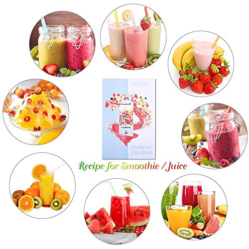 Portable Blender, PopBabies Personal Blender, Smoothie Blender. Rechargeable USB Blender & Travel Bottle