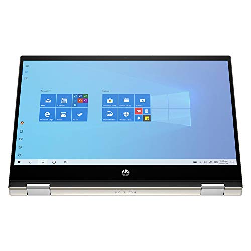 HP 2021 Pavilion x360 2-in-1 14" FHD Touchscreen Laptop Computer, Intel Core i5-1135g7, 8GB RAM, 256GB PCIe SSD, Backlit KB, Intel Graphics, B&O Audio, HD Webcam, Win 10, Gold, 32GB SnowBell USB Card