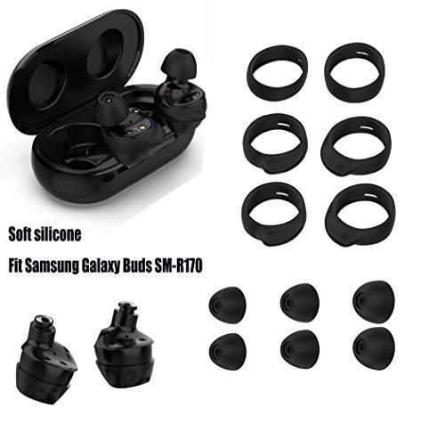 Samsung Galaxy Buds Replacement Eartips 3 Pairs(LMS), Silicone Wingtips 3 Pairs(LMS) Fit in The Case for Samsung Galaxy Buds/Galaxy Buds+ Plus True Wireless Earbuds