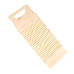 hemoton bamboo wood washing clothes washboard laundry washboard hand wash board for home laundry supplies m