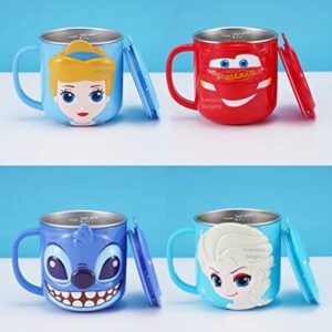 Disney Monster University Mike Green Durable Stainless Steel Insulated 3D Cup with Lid, 250ml