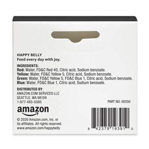 Amazon Brand - Happy Belly Assorted Food Coloring, 1.2 fl oz