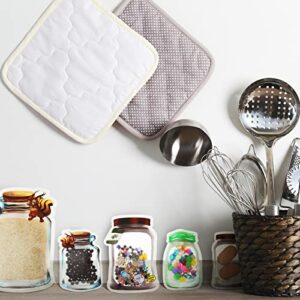 50 Pieces Mason Jar Bottles Bags Mason Jar Zipper Lock Bags Reusable Food Storage Bags Snacks Sandwich Zipper Sealed Bags Fresh Bags Airtight Seal Storage Bags Nuts Candy Cookies Bags