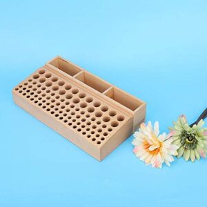 GLOGLOW Leather Tool Holder, 98 Holes Wooden Leather Tools Storage Box Hand Work Tool Organizer Rack (100 Holes)