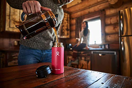 Hydro Flask Wide Mouth Flex Sip Lid Bottle - Stainless Steel Reusable Water Bottle - Vacuum Insulated, Dishwasher Safe, BPA-Free, Non-Toxic