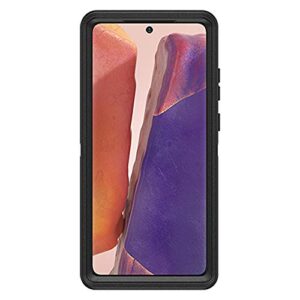 OtterBox Galaxy Note20 5G Defender Series Case - BLACK, rugged & durable, with port protection, includes holster clip kickstand