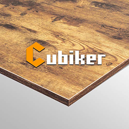 Cubiker Modern L-Shaped Computer Office Desk, Corner Gaming Desk with Monitor Stand, Home Office Study Writing Table Workstation for Small Spaces