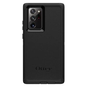 OtterBox Galaxy Note20 Ultra 5G Defender Series Case - BLACK, rugged & durable, with port protection, includes holster clip kickstand