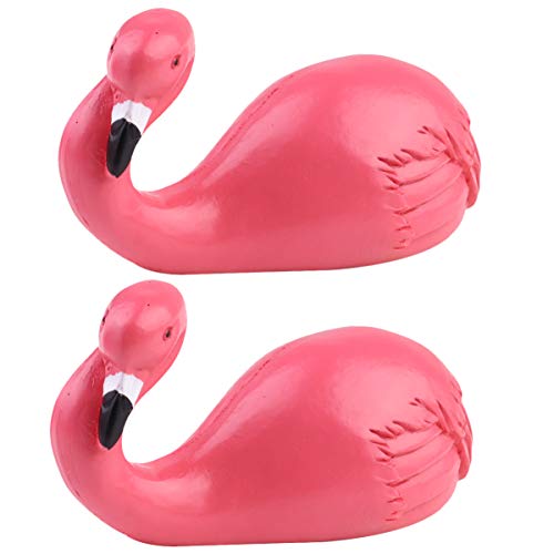 KESYOO 2pcs Adhesive Wall Hooks Wall Mounted Coat Hooks Decorative Flamingo Hooks for Hanging Coat Towel Keys Bags Hat